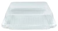 iKon-Pack Bar Cake Duo Clear Base Clear Rectangle Lid IK-BCAKE (200)