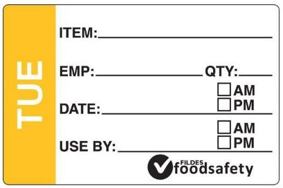 DAYDOT Prep Day of Week Tuesday (250)