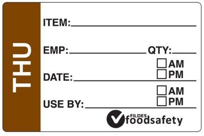 DAYDOT Prep Day of Week Thursday (250)