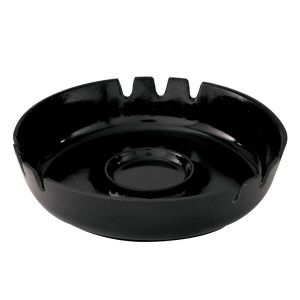 Ashtray Bakelite Round Black 170mm