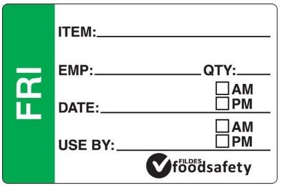 DAYDOT Prep Day of Week Friday (250)