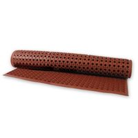 Safety Cushion Grease Resistant Mat Terracotta 900x1500mm