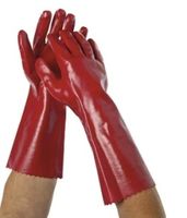 OATES PVC Glove Red 40cm Pair