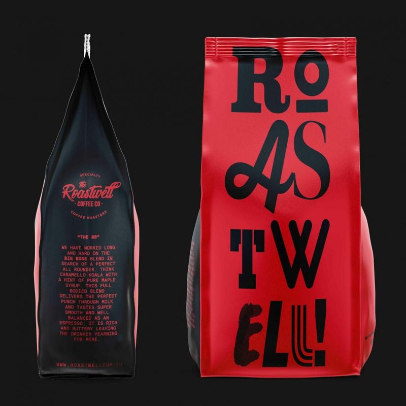 ROASTWELL Coffee Beans 1kg Forte Dark (Blend 5)