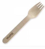 BIOPAK Wooden Fork 16cm 10x100