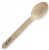 BIOPAK Wooden Spoon 16cm 10x100