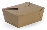 BIOPAK BioBoard Lunch Box XLarge 197 x 140 x 90mm Kraft 8x25