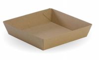 BIOPAK Bioboard Tray #2 Kraft 178 x 178 x 45mm 2 x 120