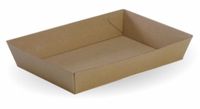 BIOPAK Bioboard Tray #4 Kraft 228 x 152 x 45mm 2 x 125