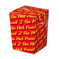 CASTAWAY Hot Food To Go Small Chip Box (500)