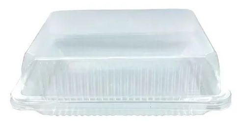 iKon-Pack Slab Cake Duo Clear Base Clear Square Lid IK-SLAB (200)