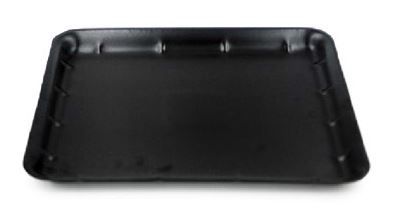 iKon-Pack Foam Food Tray 14 x 11 Inch Shallow Black 250