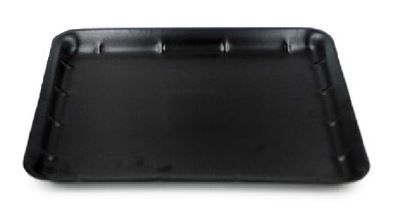 iKon-Pack Foam Food Tray 14 x 11 Inch Shallow Black 250