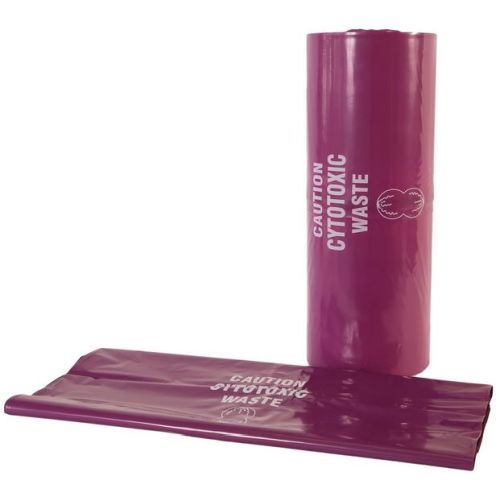 Cytotoxic Waste Bin Liner 72L Purple Printed HDPE (100)