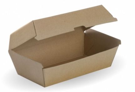 BIOPAK BioBoard Snack Box Regular 175 x 90 x 84mm 4 x 50