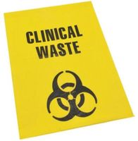 Clinical Waste Bag 240L Yellow 4x25