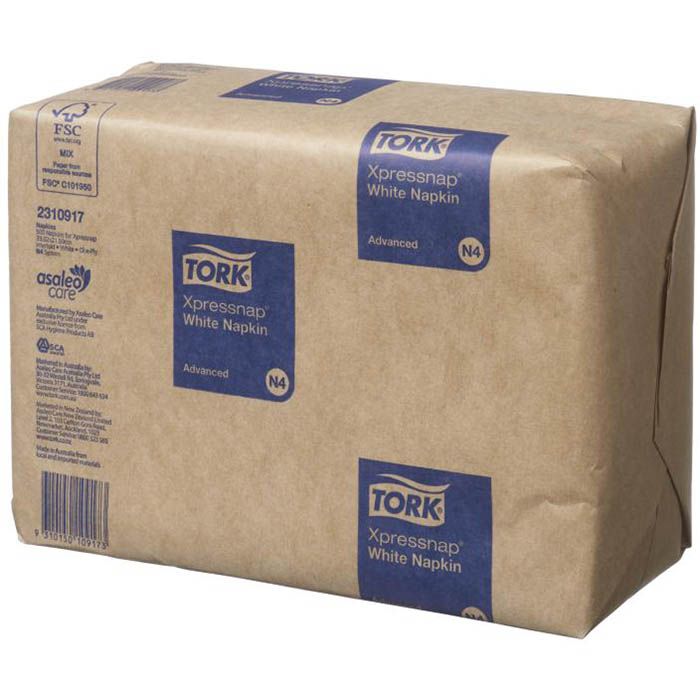 Tork Xpressnap White Dispenser Napkin N4 12x500