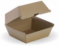 BIOPAK Burger Bioboard Box 105x105x85mm 5 x 50