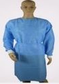 Isolation Gown Full Back PP/PE Fluid Resistant Blue (100)