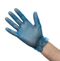 Blue Vinyl Glove P/Free Small 10x100