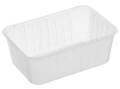 GENFAC Ribbed Rectangular Container 1000ml 10x50