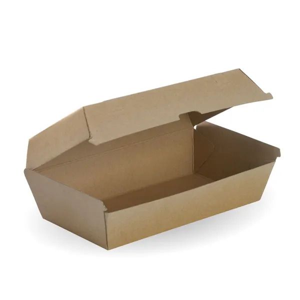 BIOPAK BioBoard Snack Box Large 204 x 109 x 84mm 4 x 50
