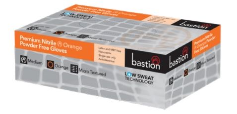 BASTION Nitrile Glove P/Free Orange XXLarge 10x90