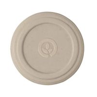 BIOPAK Sugarcane Lid Natural to suit Sauce Biocup 90-120ml 8 x 125