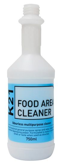 VERIDIA K21 Food Area Cleaner Labelled Bottle / Order Trigger Separately