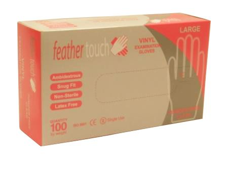 VERIDIA Clear Vinyl Glove P/Free Large Pack of 100