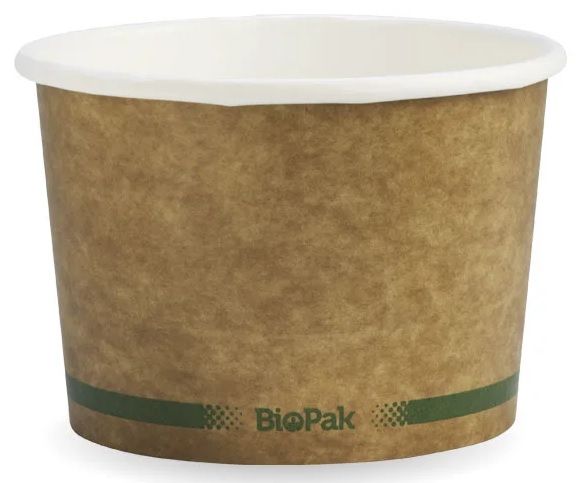 BIOPAK Bio Food Bowl 16oz Kraft 20 x 25