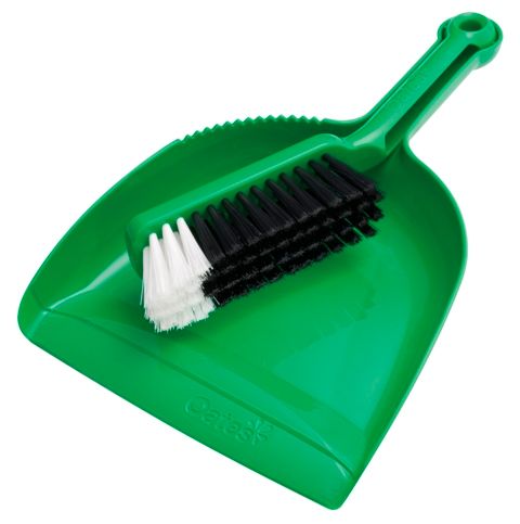 OATES Contractor Dustpan Set Green