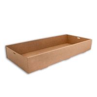 ALFRESCO Catering Box Kraft Large 558 x 252 x 80mm 5 x 10