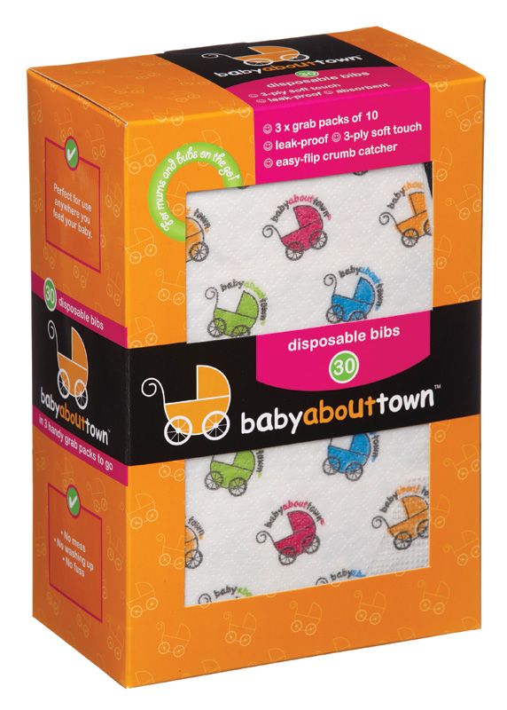 Baby About Town Disposable Bibs 30pack (3)