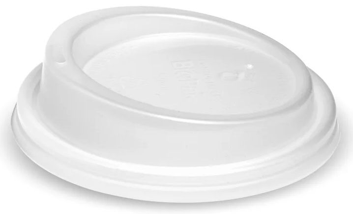 BIOPAK Clear Bioplastic PLA Lid for 8 (90mm), 12, 16 & 20oz BioCups 20 x 50