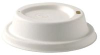 BIOPAK Sugarcane Lid White for 8 (90mm), 12, 16 & 20oz BioCups 20 x 50