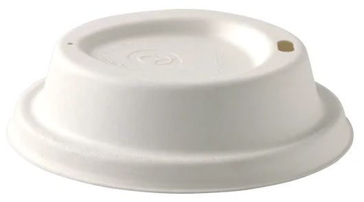 BIOPAK Sugarcane Lid White for 8 (90mm), 12, 16 & 20oz BioCups 20 x 50