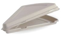 BIOPAK Clamshell Pizza Slice Natural 9inch 2 x 125