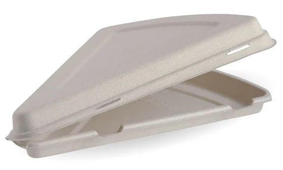 BIOPAK Clamshell Pizza Slice Natural 9inch 2 x 125