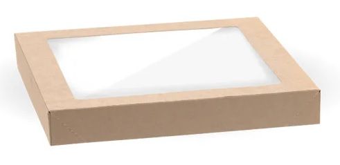 BIOPAK Window Lid for BioBoard Catering Tray Small (100)