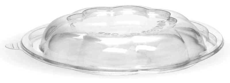 BIOPAK Clear Salad BioBowl Lid 24 & 32oz 9 x 50