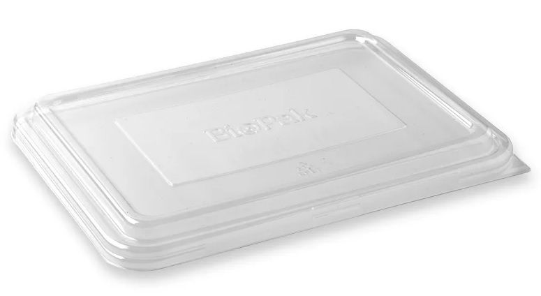 BIOPAK BioCane 2 & 3 Compartment Takeaway RPET Lid 4 x 125