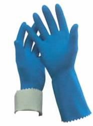 Silverlined Rubber Glove Blue Size 7/Small Pair (12)