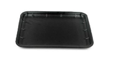 iKon-Pack Foam Food Tray 11 x 9 Inch Black 500