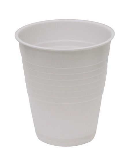 TAILORED Plastic White Water Cup 185mL 20x50