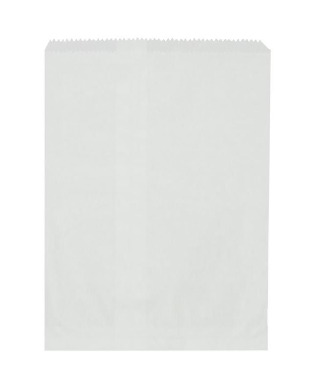 GREENMARK Paper Bag White 1/2 Flat/Long 150 x 127mm (1000)