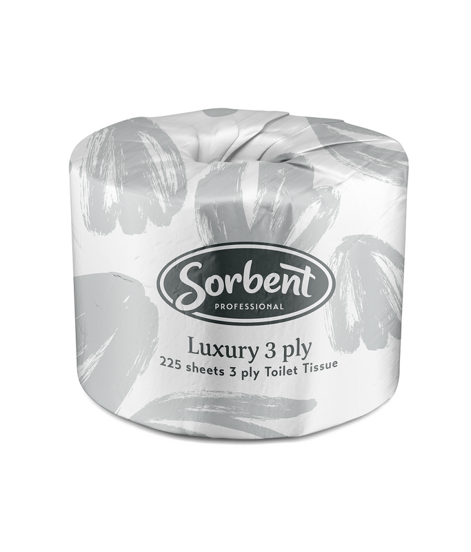 SORBENT Professional Luxury Toilet Tissue 3Ply 225 Sheet (48)