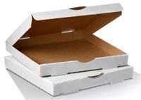Pizza Box White/Brown 13 Inch (100)