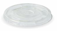 BIOPAK Clear Slotted Flat Lid to suit 300 - 700ml Cup 20 x 50