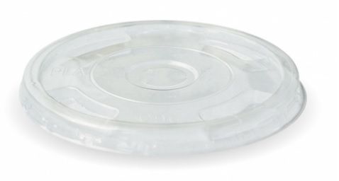 BIOPAK Clear Slotted Flat Lid to suit 300 - 700ml Cup 20 x 50